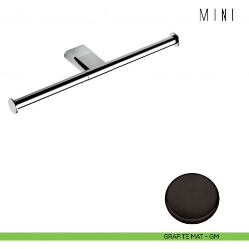 Porta rotolo doppio Colombo Design Mini B4090 GRAFITE MAT