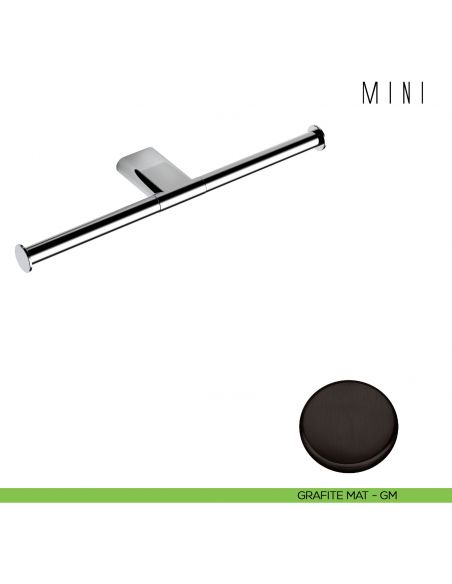 Porta rotolo doppio Colombo Design Mini B4090 GRAFITE MAT