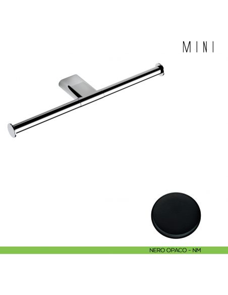 Porta rotolo doppio Colombo Design Mini B4090 NEROPACO