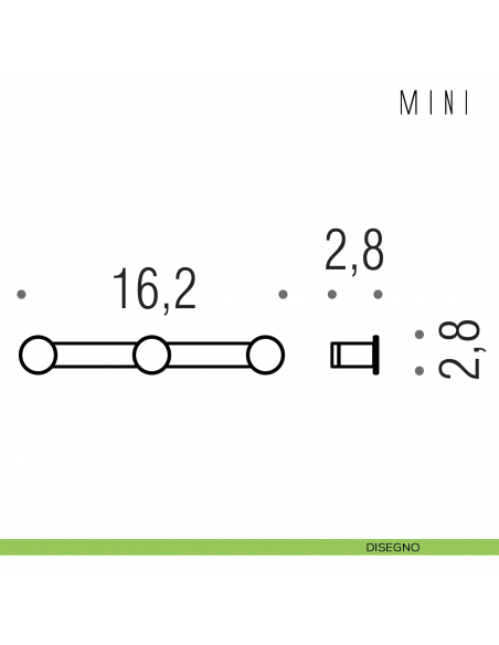 Appenditutto a parete Colombo Design serie Mini DISEGNO