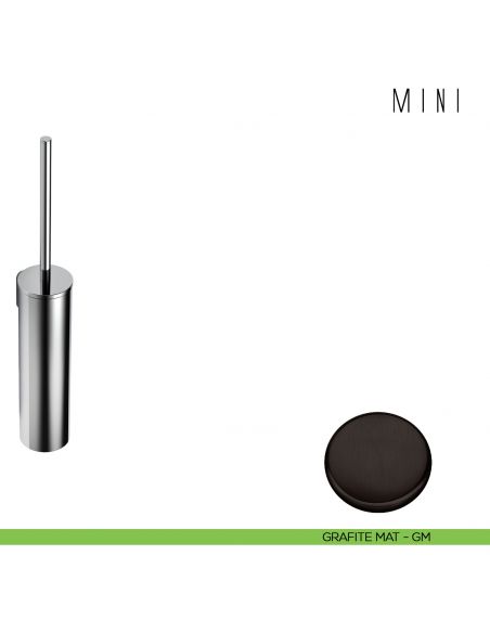 Porta scopino sospeso Colombo Design serie Mini grafite mat
