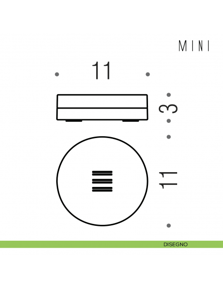 Porta sapone d'appoggio Colombo Design serie Mini disegno
