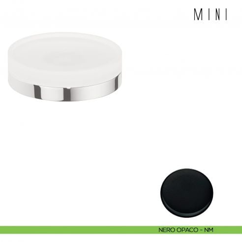Porta sapone d'appoggio Colombo Design serie Mini neropaco