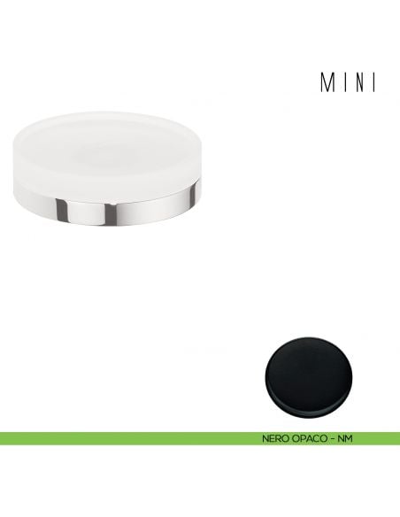 Porta sapone d'appoggio Colombo Design serie Mini neropaco