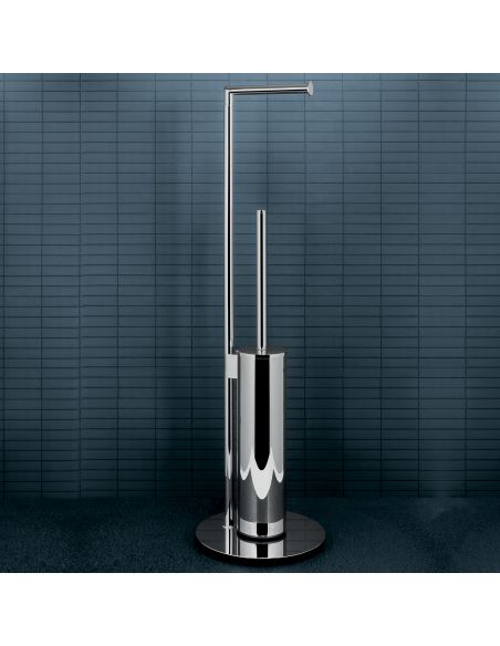 Piantana porta rotolo e porta scopino Colombo Design B4018