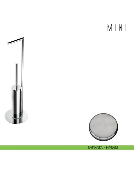 Piantana porta rotolo e porta scopino Colombo Design B4018 hps/ss