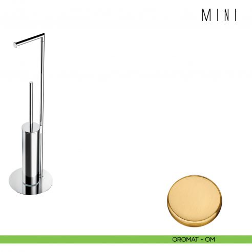 Piantana porta rotolo e porta scopino Colombo Design B4018 oromat