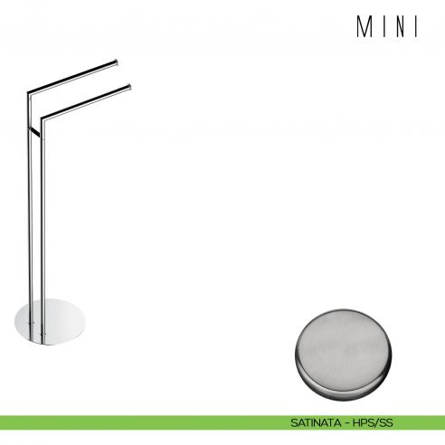 Piantana con due porta salvietta Colombo Design Mini B4038 hps/ss