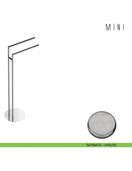 Piantana con due porta salvietta Colombo Design Mini B4038 hps/ss