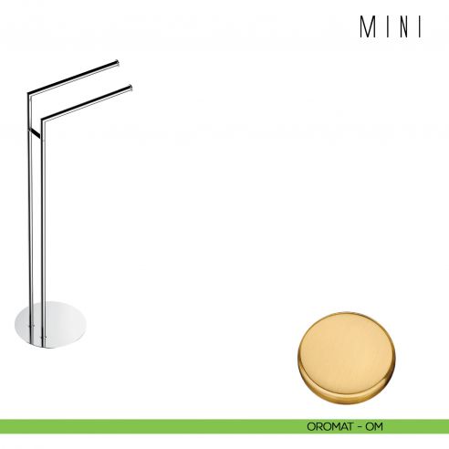 Piantana con due porta salvietta Colombo Design Mini B4038 oromat