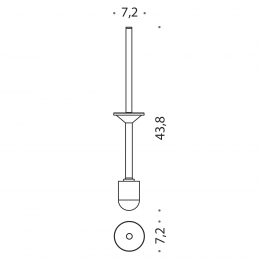 Manico con ciuffo Colombo Design Mini B4058