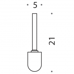Ciuffo in setola con prolunga Colombo Design Mini B4057