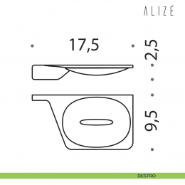 Porta sapone Colombo Design Alizè B2501 2