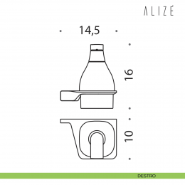 Spandisapone da muro Colombo Design Alizè B9330 2