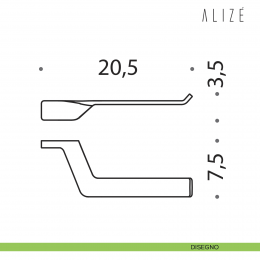 Porta Rotolo Colombo Design Alizè 2