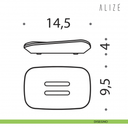 Porta sapone d'appoggio Colombo Design Alizè B2540 2