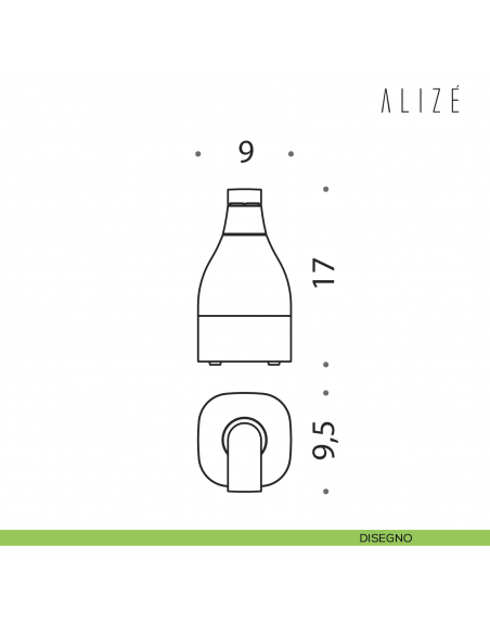 Spandisapone d'appoggio Colombo Design Alizè disegno