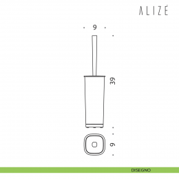 Porta scopino d'appoggio Colombo Design Alizè 2