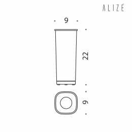 Scovolo con base Colombo Design Alizè B2556