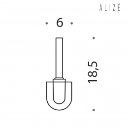 Manico con ciuffo Colombo Design Alizè B0157