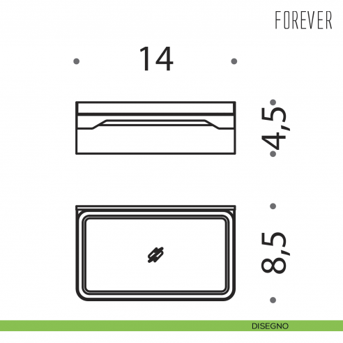 Porta sapone Colombo Design Forever disegno