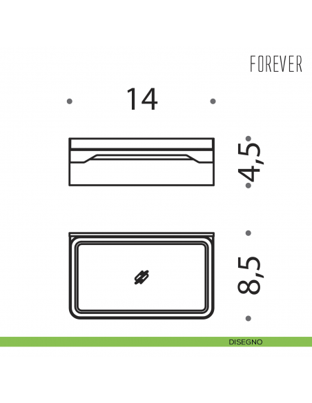 Porta sapone Colombo Design Forever disegno