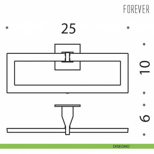 Porta salvietta ad anello Colombo Design Forever disegno