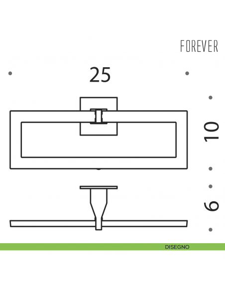 Porta salvietta ad anello Colombo Design Forever disegno