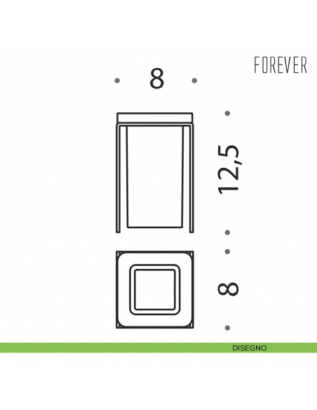 Porta bicchiere dìappoggio Colombo Design Forever disegno