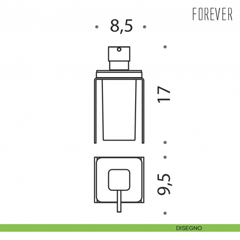Spandisapone d'appoggio Colombo Design Forever disegno