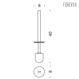 Manico con ciuffo Colombo Design Forever B2958