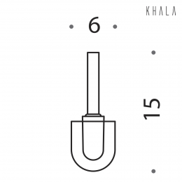 Ciuffo con setola con prolunga Colombo Design Khala B1857
