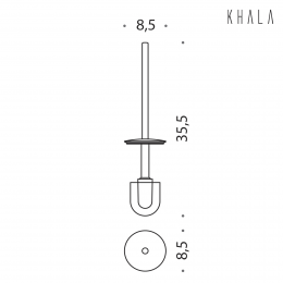 Manico con ciuffo Colombo Design Khala B1858