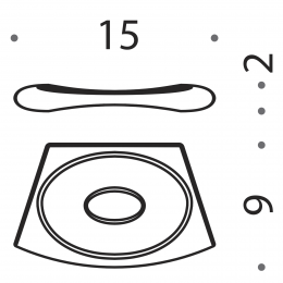 Porta sapone inamovibile Colombo Design Land 2