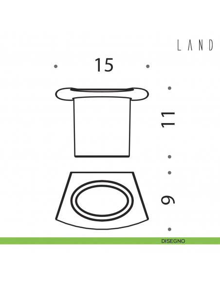 Porta bicchiere a muro Colombo Design Land disegno