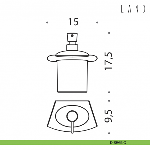 Spandisapone da muro Colombo Design Land disegno