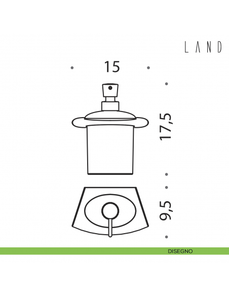 Spandisapone da muro Colombo Design Land disegno