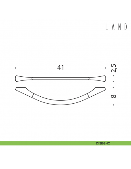 Porta salvietta Colombo Design Land 41 cm disegno