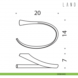 Porta salvietta ad anello Colombo Design Land 2