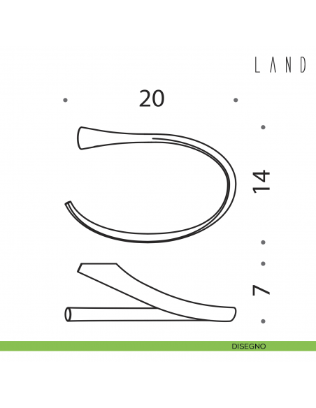 Porta salvietta ad anello Colombo Design Land disegno