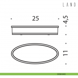 Porta oggetti da appoggio Colombo Design Land 2