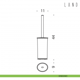 Porta scopino da appoggio Colombo Design Land 2