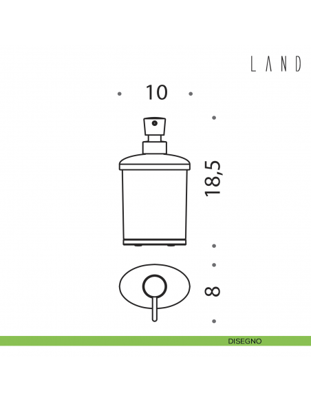 Spandisapone da appoggio Colombo Design Land disegno