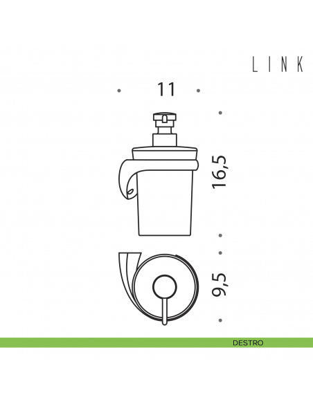 Spandisapone a muro Colombo Design Link destro