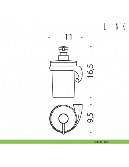 Spandisapone a muro Colombo Design Link sinistro