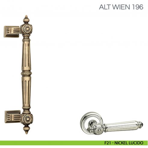 Maniglione per porta Wien Fimet Handles F21 - Nickel Lucido