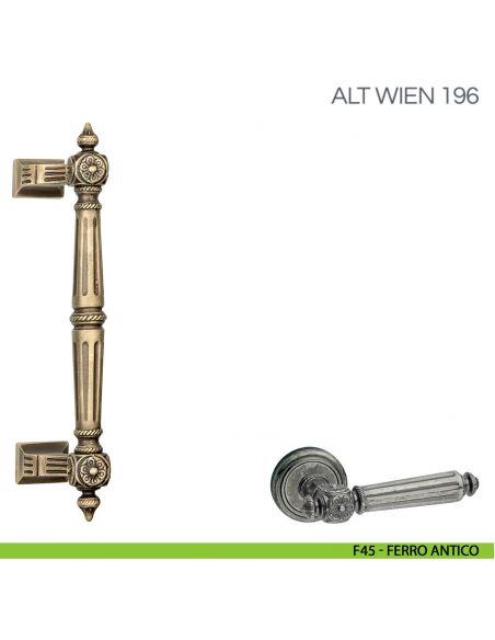 Maniglione per porta Wien Fimet Handles F45 - Ferro Antico
