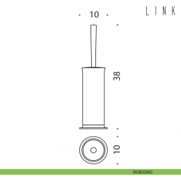 Porta scopino da appoggio Colombo Design Link 2