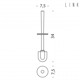 Manico con ciuffo Colombo Design Link B2458