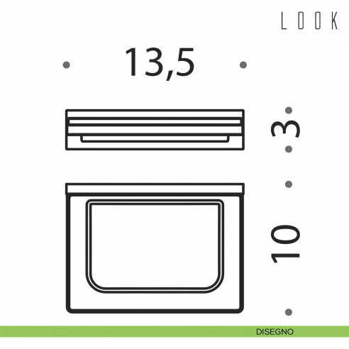 Porta sapone Colombo Design Look disegno